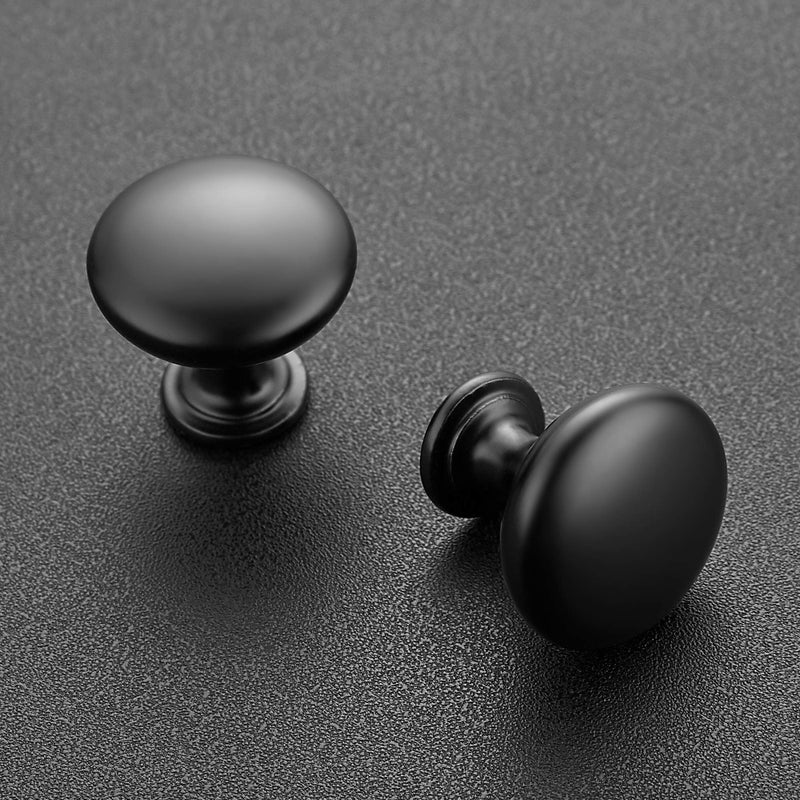 Ravinte 25 Pack Kitchen Cabinet Knobs Dresser Knobs Drawer Matte Black Zinc Drawer Pulls Door Dresser Handles for Cupboard - Image 2